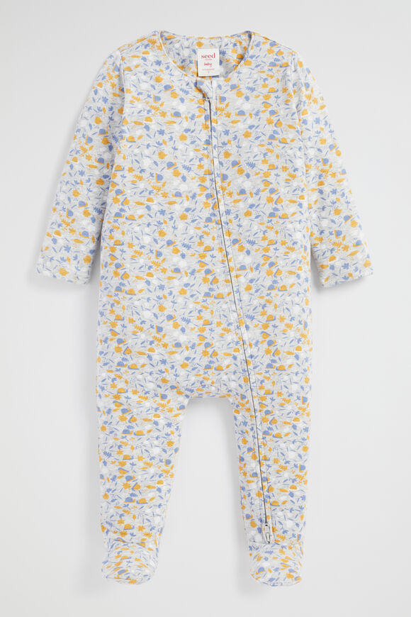 Foliage Zipsuit  Pale Grey Marle  hi-res