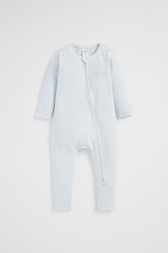 Core Logo Zipsuit  Ice Blue  hi-res