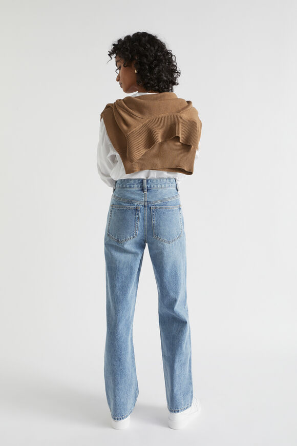 Long Length High Waist Jean  Capri Wash  hi-res