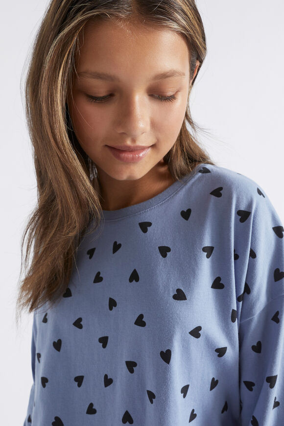 Heart PJ  Powder Blue  hi-res
