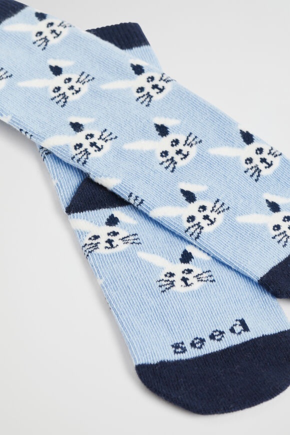 Bunny Yardage Sock  Blue  hi-res