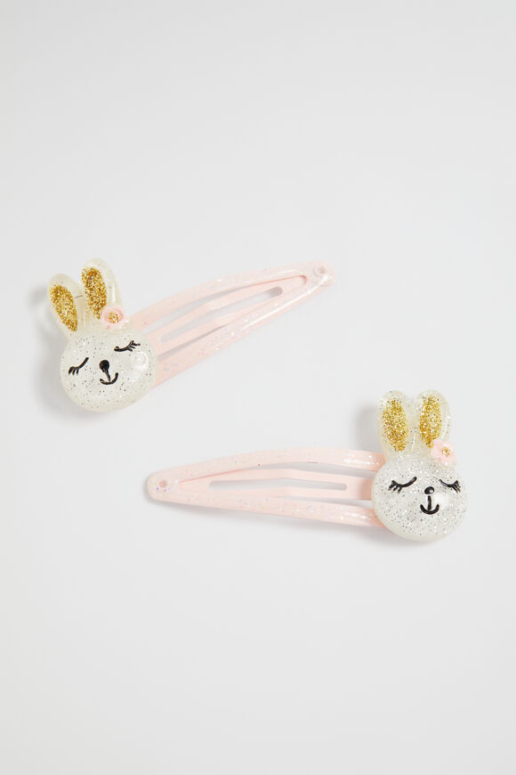 Glitter Bunny Snaps  Dusty Rose  hi-res