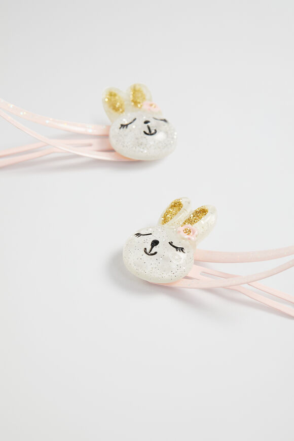 Glitter Bunny Snaps  Dusty Rose  hi-res