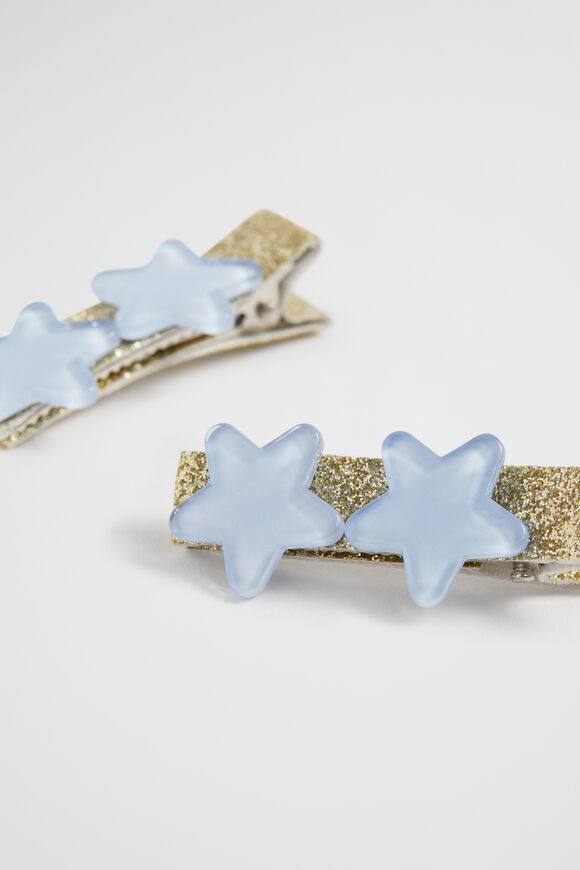 Star Duck Clips  Ice Blue  hi-res