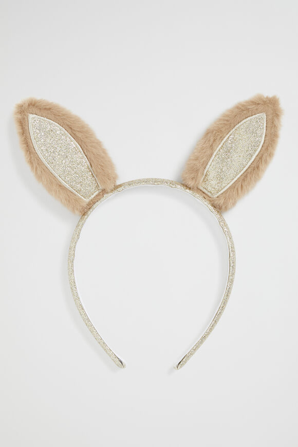 Glitter Bunny Headband  Chai  hi-res