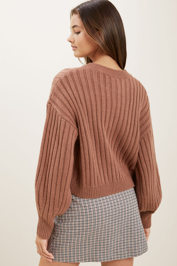 Rib Sweater  Chocolate  hi-res