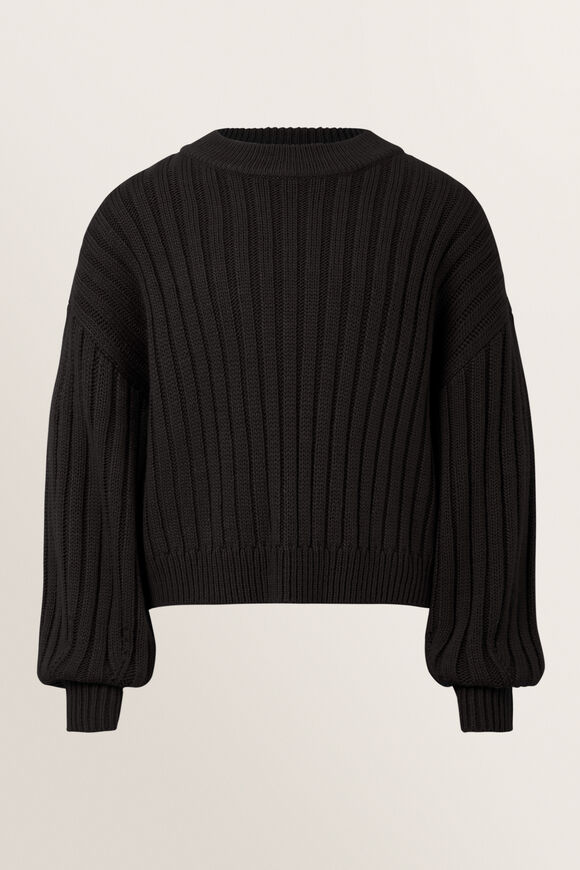 Rib Sweater  Black  hi-res