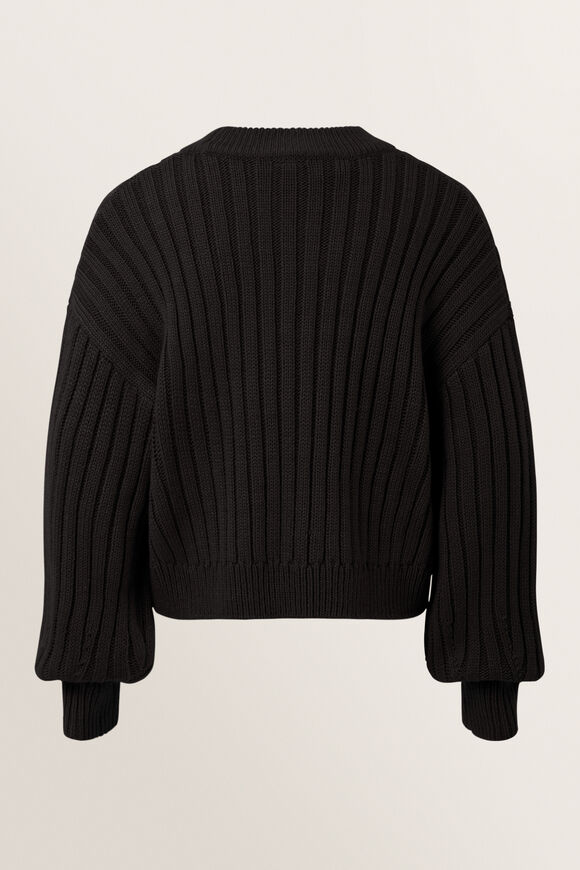 Rib Sweater  Black  hi-res