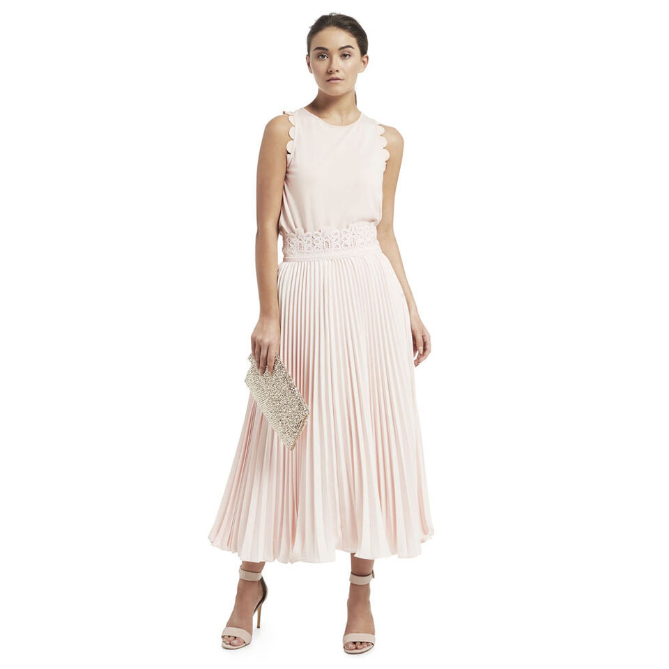 Pleated Lace Skirt  