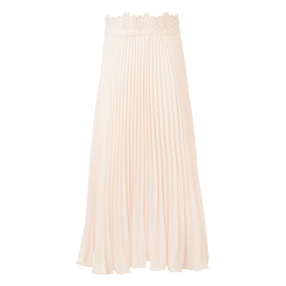 Pleated Lace Skirt  