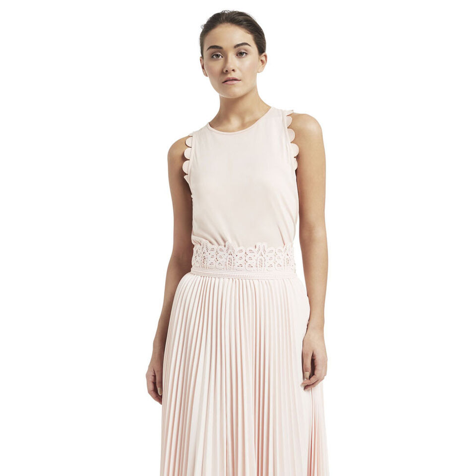 Pleated Lace Skirt  