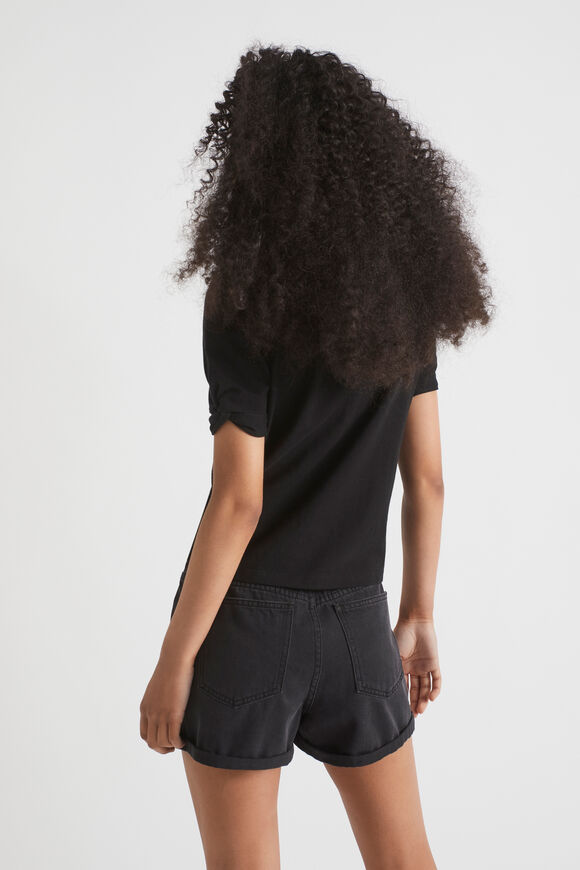 Knot Slv Tee  Black  hi-res