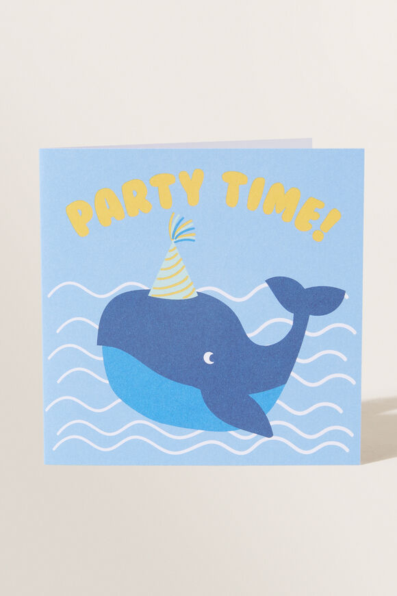 Whale Party Card  Multi  hi-res