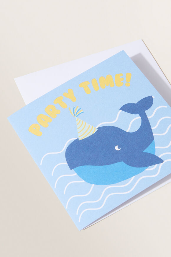 Whale Party Card  Multi  hi-res
