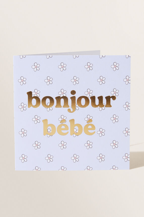 Bonjour Bebe Card  Multi  hi-res