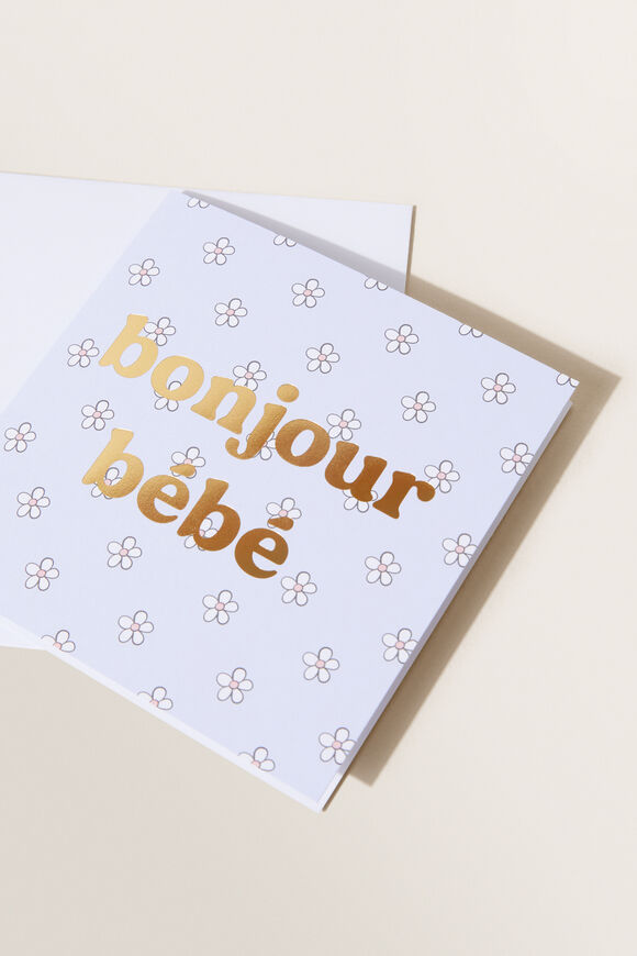 Bonjour Bebe Card  Multi  hi-res