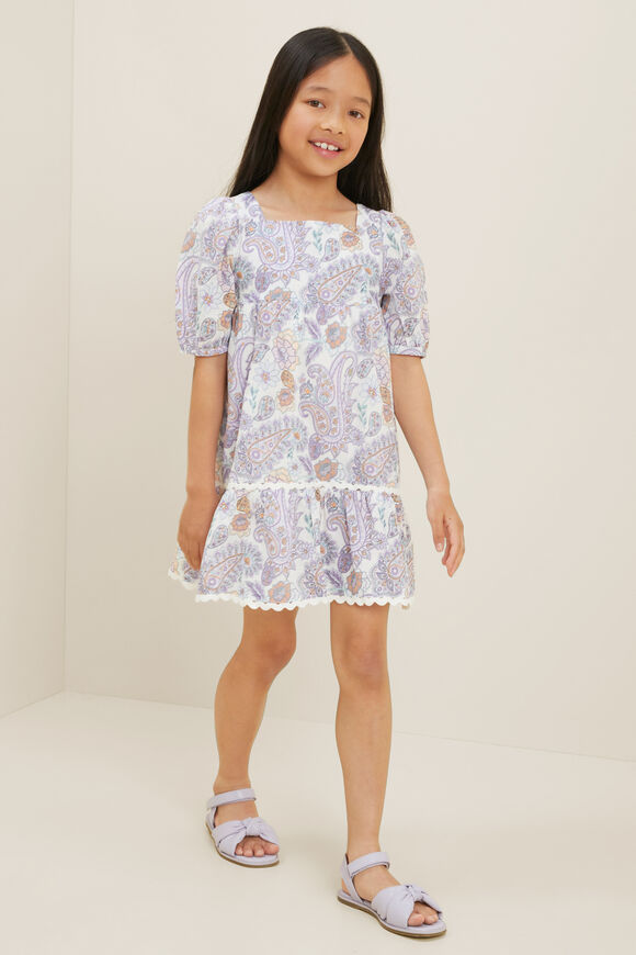 Mini Paisley Dress  Violet  hi-res