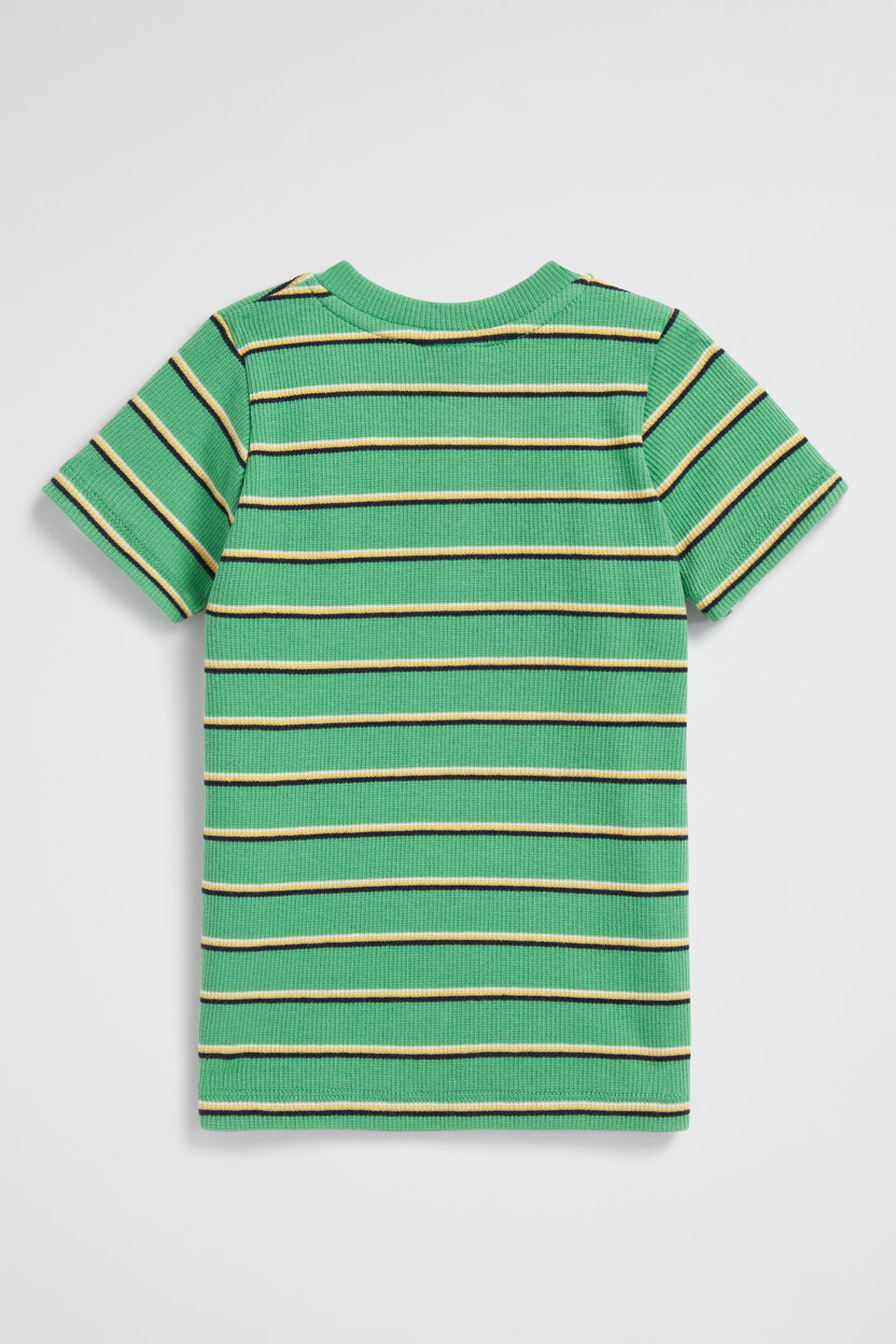Core Henley Rib Tee  Apple Green