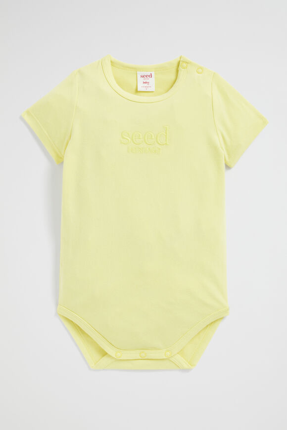 Core Logo Bodysuit  Canary Yellow  hi-res