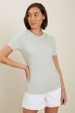 Fitted Tee  Light Ash Marle  hi-res
