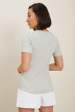 Fitted Tee  Light Ash Marle  hi-res