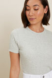 Fitted Tee  Light Ash Marle  hi-res