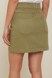 Denim Paperbag Mini Skirt  Sage Green  hi-res