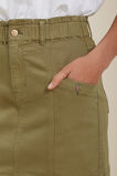 Denim Paperbag Mini Skirt  Sage Green  hi-res