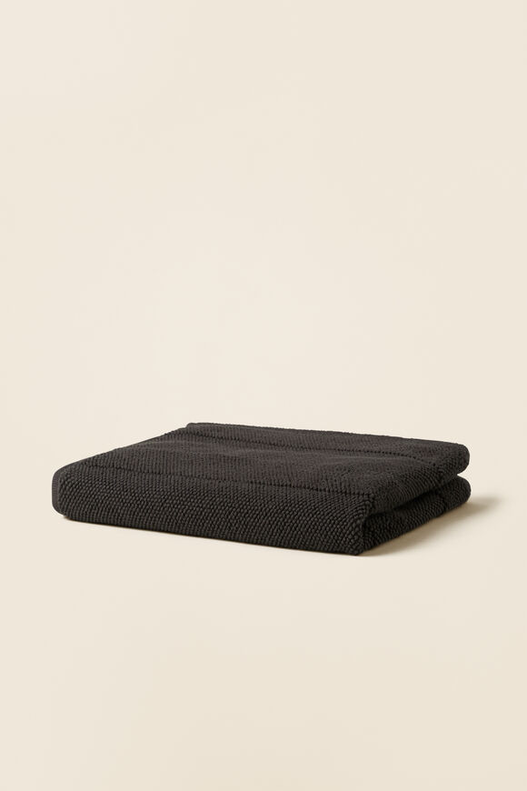 Textured Bath Mat  Charcoal  hi-res