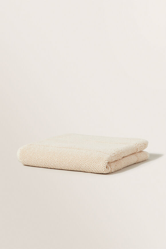 Textured Bath Mat  Ivory Cream  hi-res