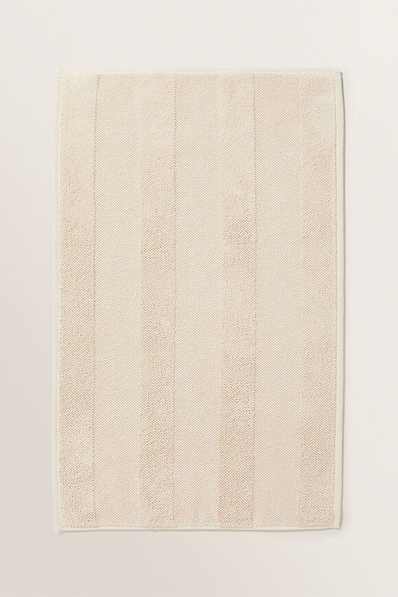 Textured Bath Mat  Ivory Cream  hi-res