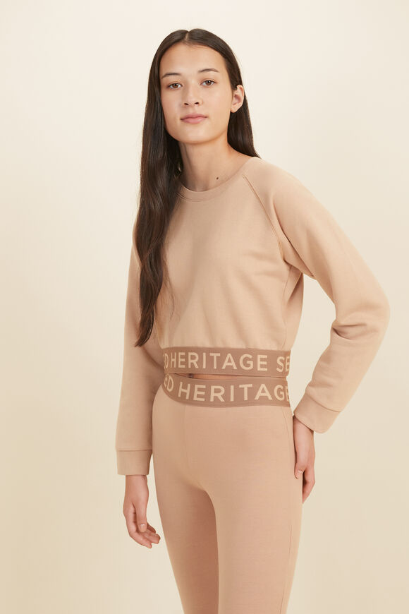 Core Logo Hem Sweat  Sand  hi-res