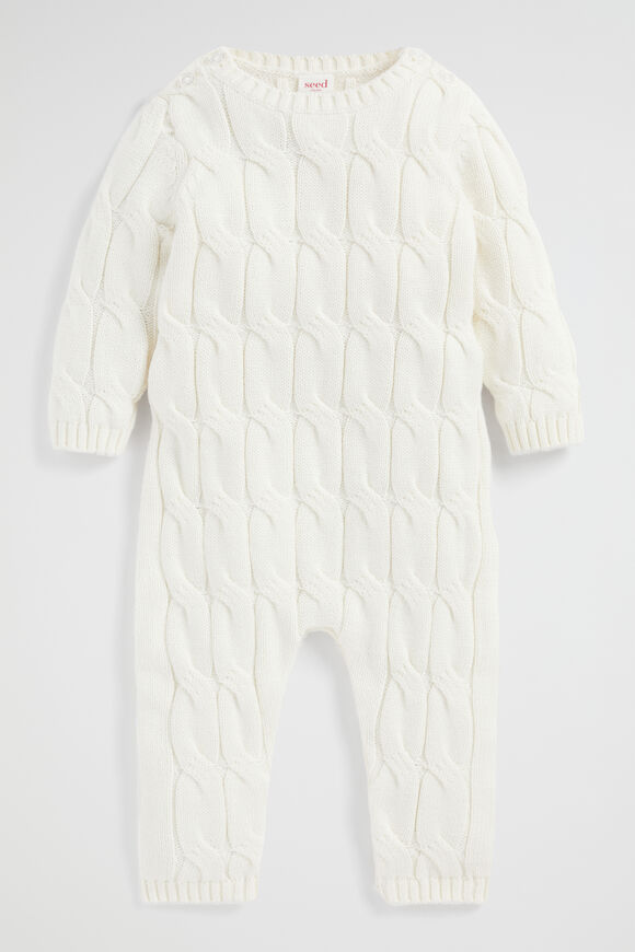 Core Cable Knitted Jumpsuit  Nb Canvas  hi-res