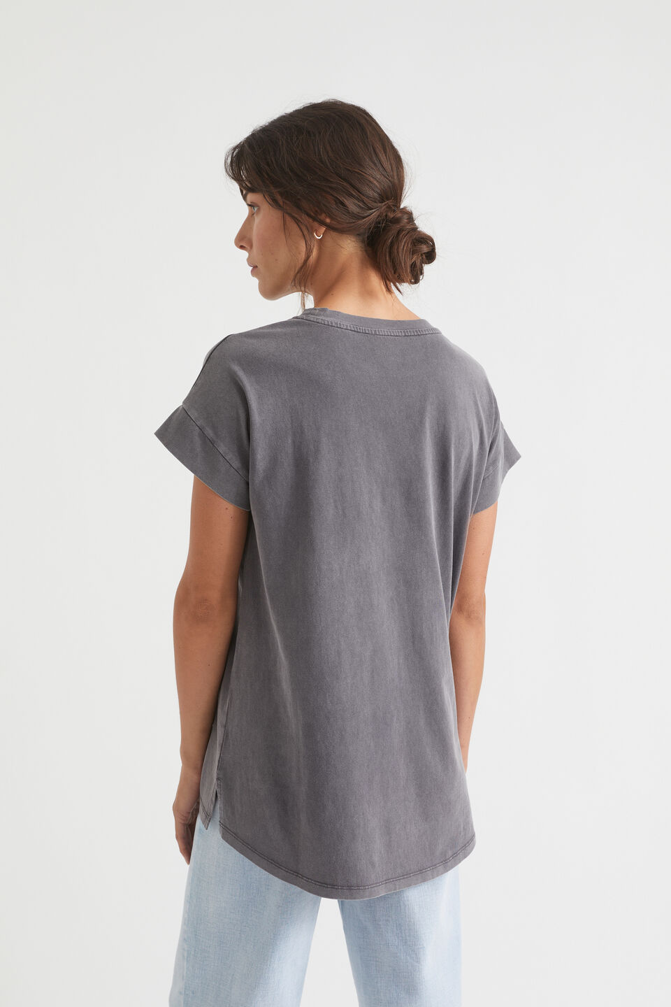 Core Longline Tee  Coal Wash