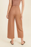 Button Front Crop Pant  Acorn Brown  hi-res
