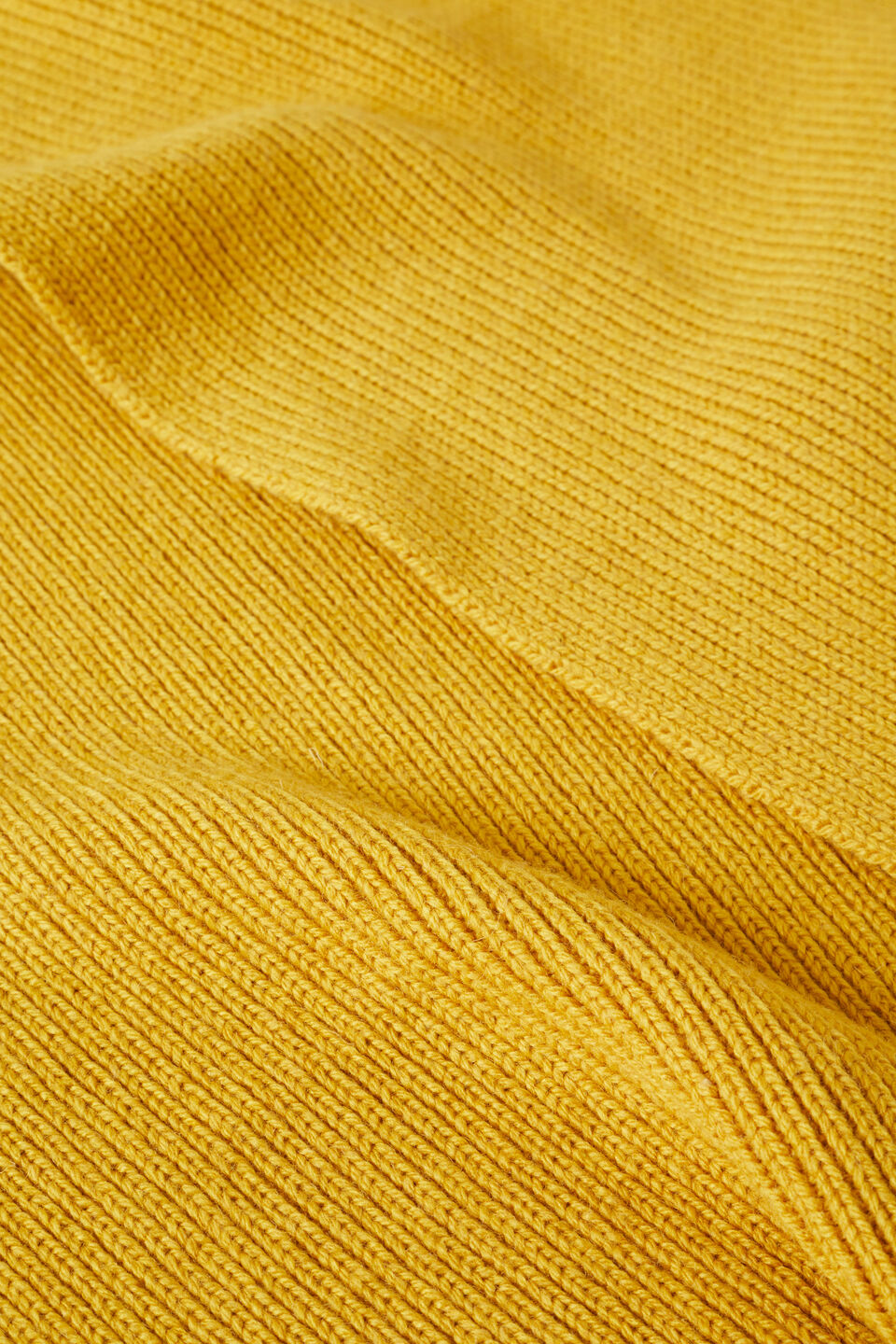 Rib Knit Scarf  Turmeric