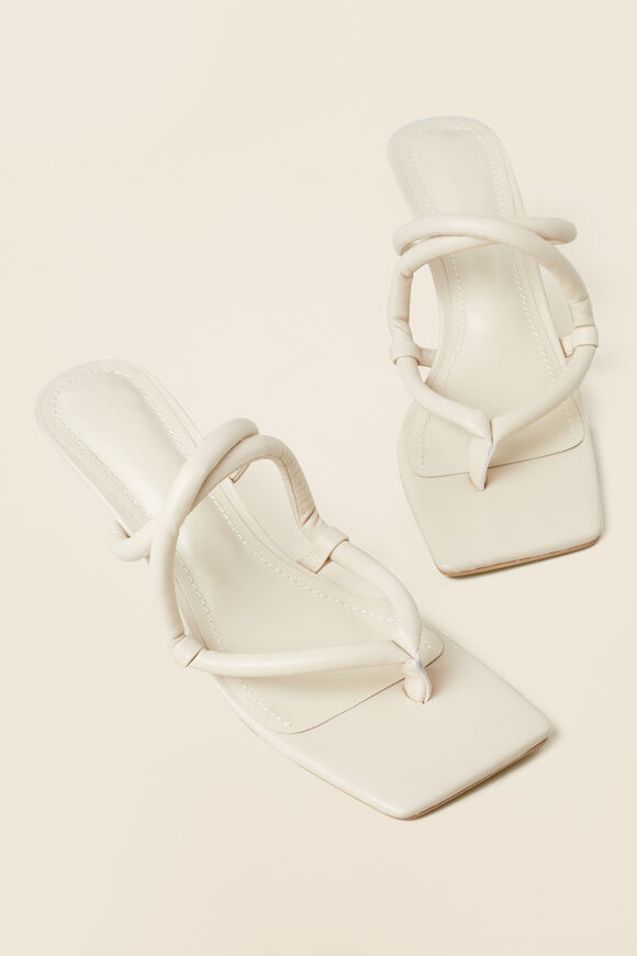 Monet Leather Heeled Sandal  French Vanilla  hi-res