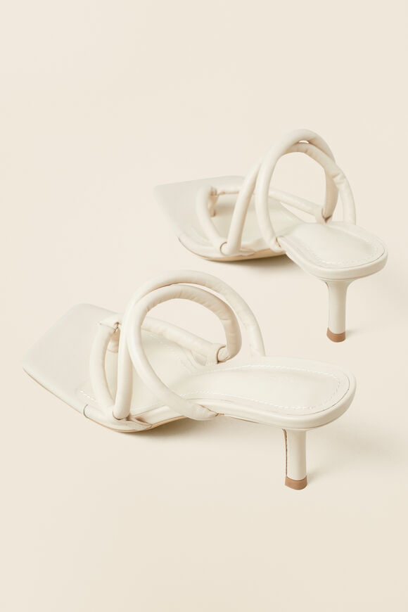 Monet Leather Heeled Sandal  French Vanilla  hi-res