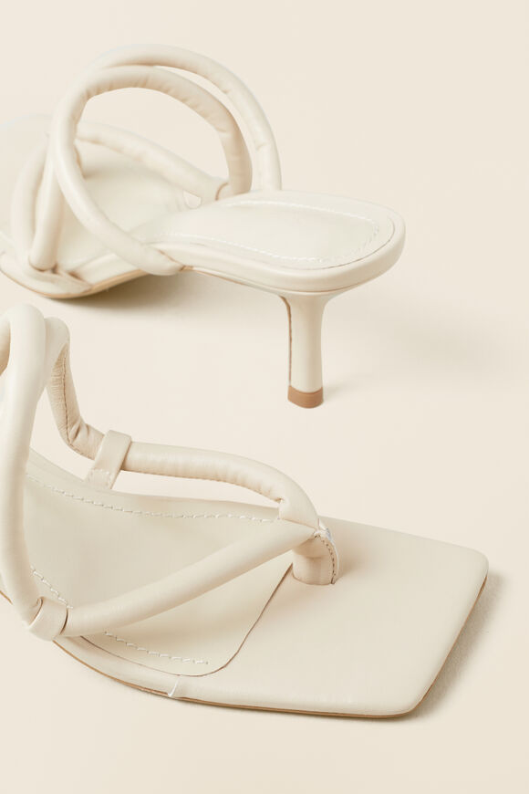 Monet Leather Heeled Sandal  French Vanilla  hi-res
