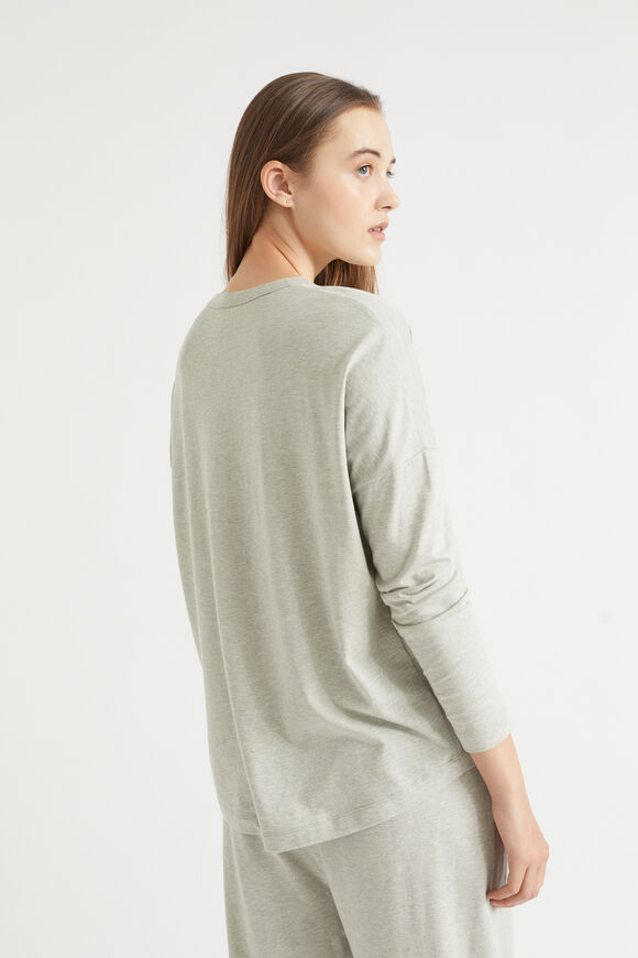 Jersey Pyjama Top   Sage  hi-res