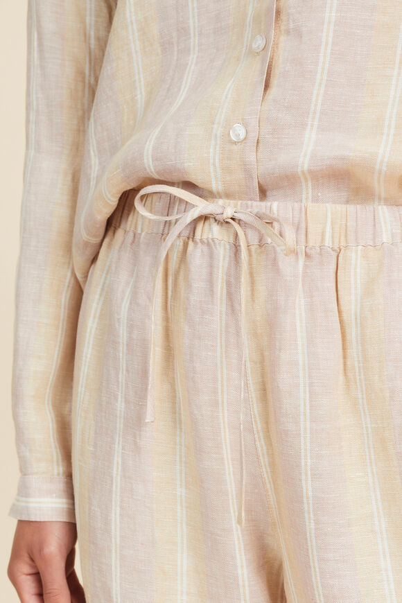Linen Pyjama Pant  Multi Stripe  hi-res