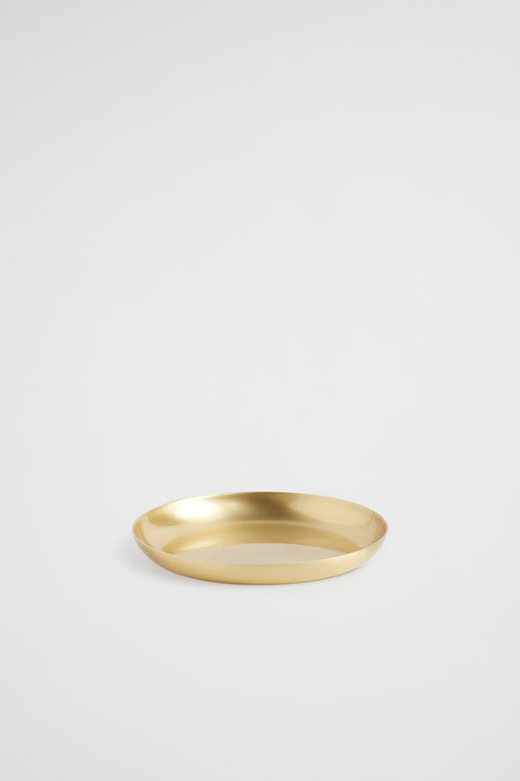 Rae Round Tray  Brass  hi-res