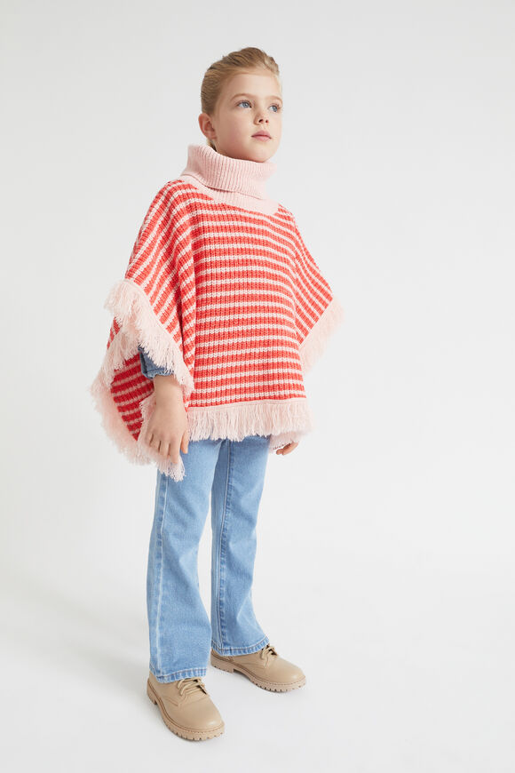 Stripe Poncho  Multi  hi-res