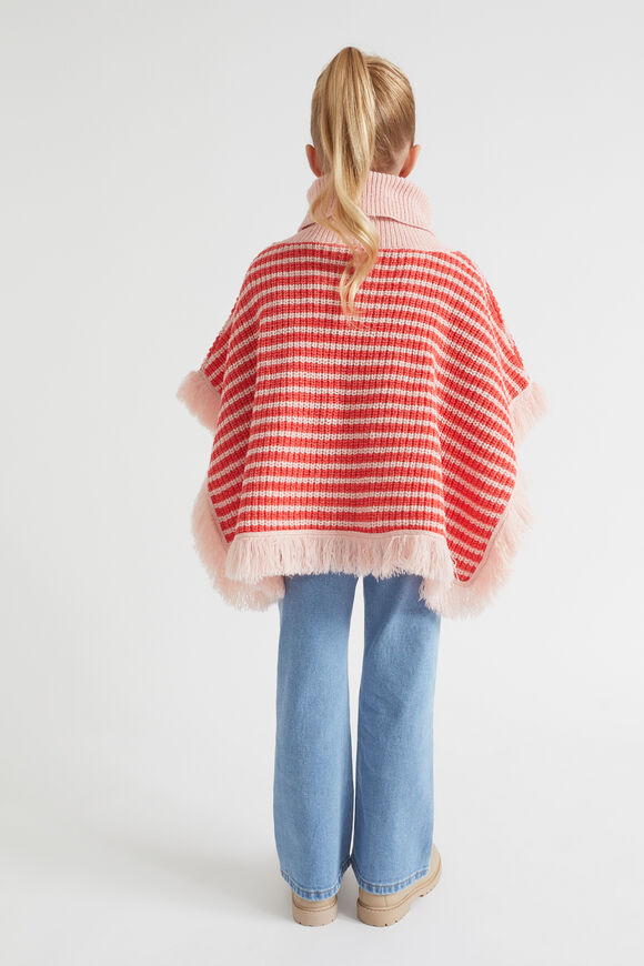 Stripe Poncho  Multi  hi-res