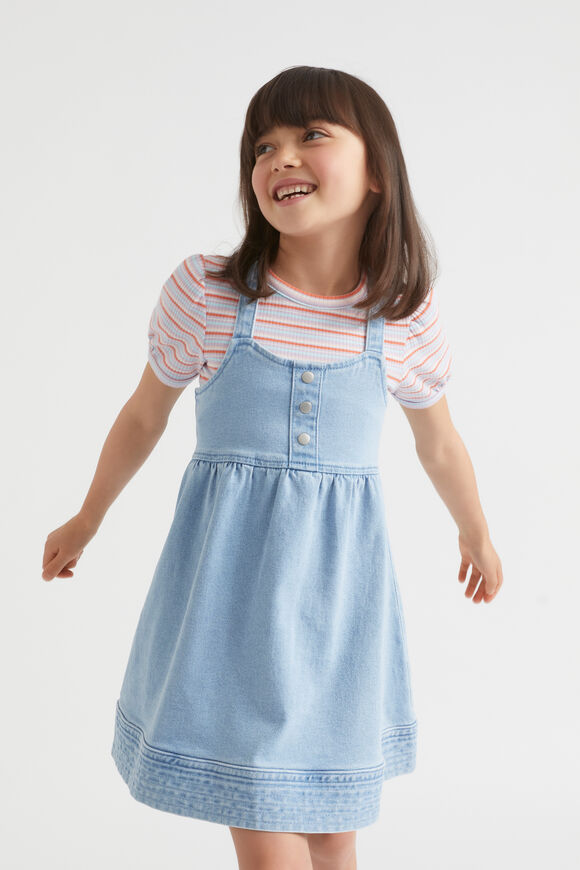 Denim Pinafore  Classic Wash  hi-res
