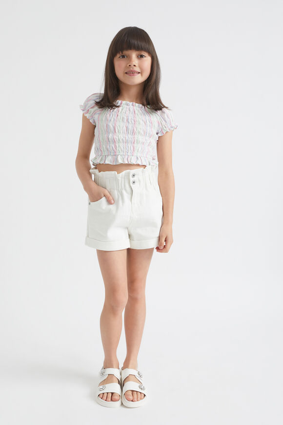 Core Denim Short  Vintage White Wash  hi-res