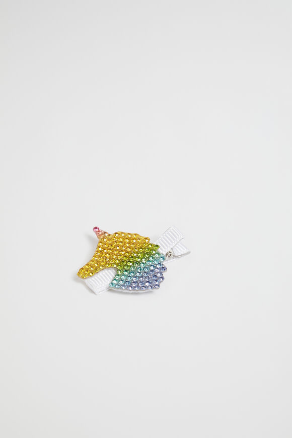 Jewel Unicorn Duck Clip  Multi  hi-res