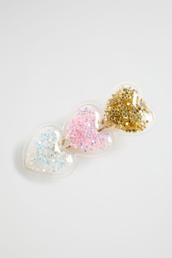 Trio Heart Shaker Duck Clip  Multi  hi-res