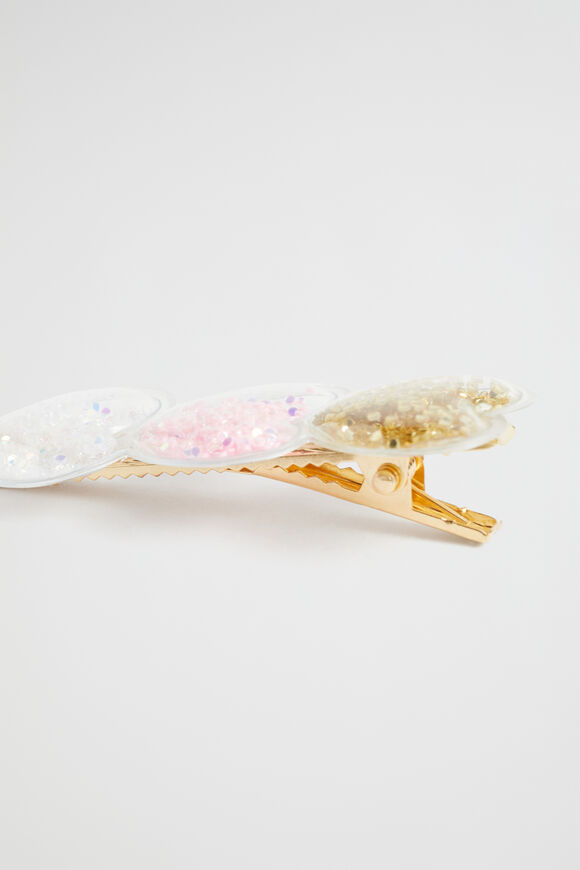 Trio Heart Shaker Duck Clip  Multi  hi-res