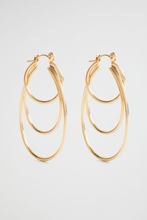 Layered Hoop  Gold  hi-res
